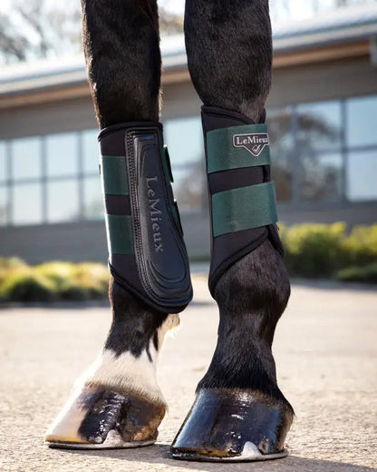 LEMIEUX GRAFTER BRUSHING BOOT SPRUCE. Durable horse leg protection. Equiflair Store.