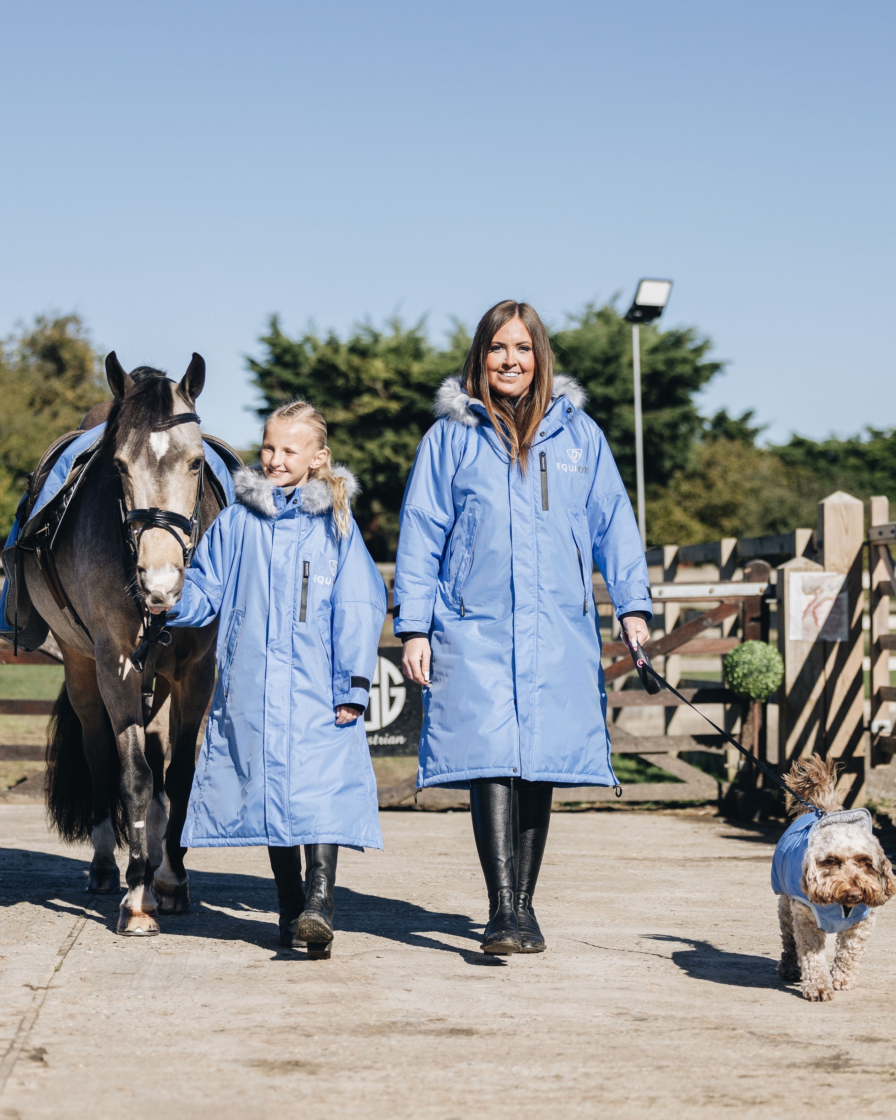 EQUIDRY Evolution Children's Thick Fleece Sky Blue