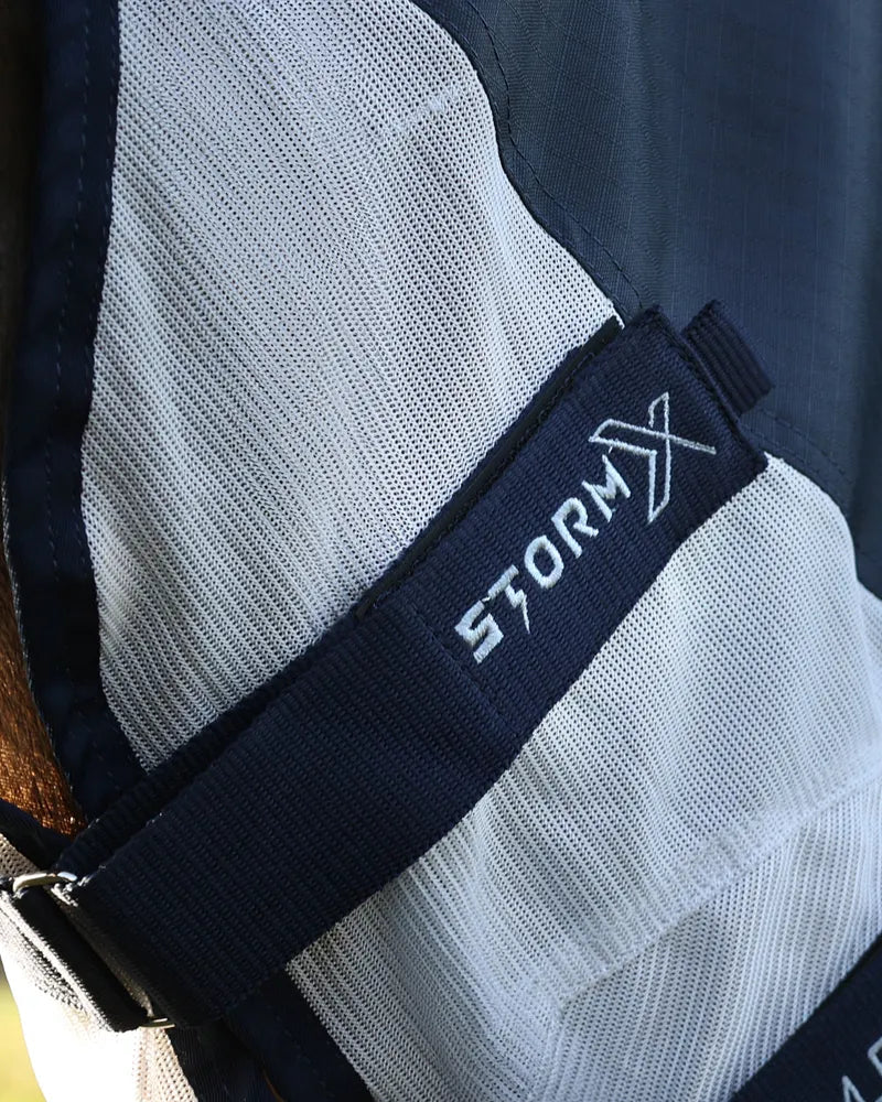 StormX Empra Aqua Shield Fly Rug - Navy/Silver