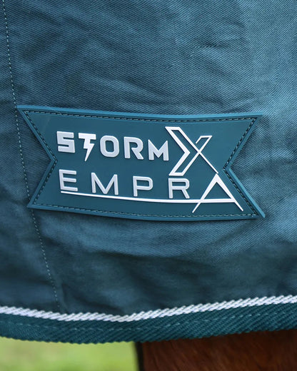 StormX Empra Teal Pima Cotton Horse Sheet Logo - Equiflair