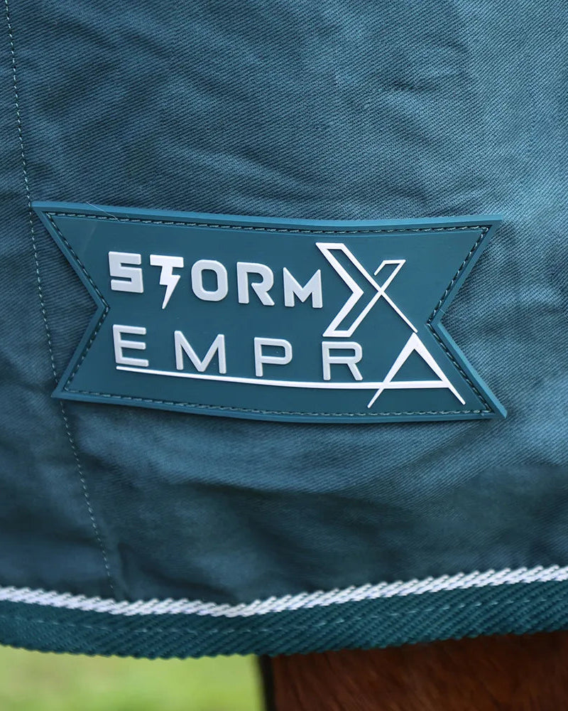 StormX Empra Teal Pima Cotton Horse Sheet Logo - Equiflair