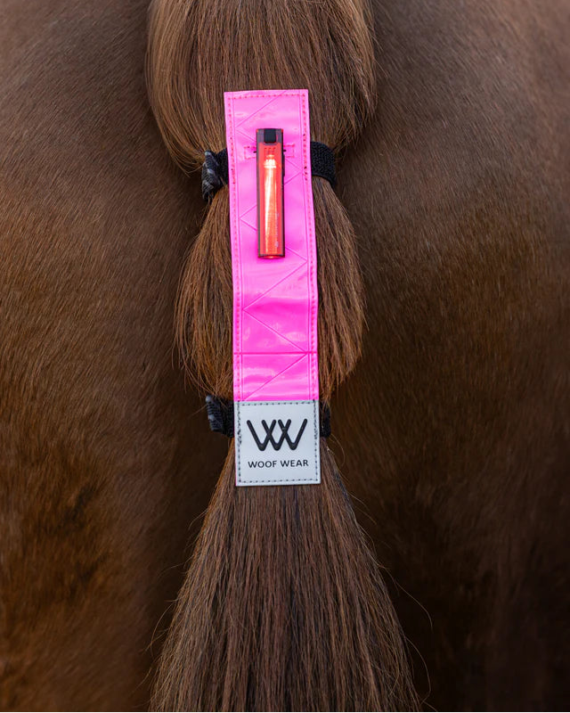 Woof Wear LED Hi -Vis Tail Light Pink - LED Hi-Vis Tail Light Hi-Vis Horse Medium
