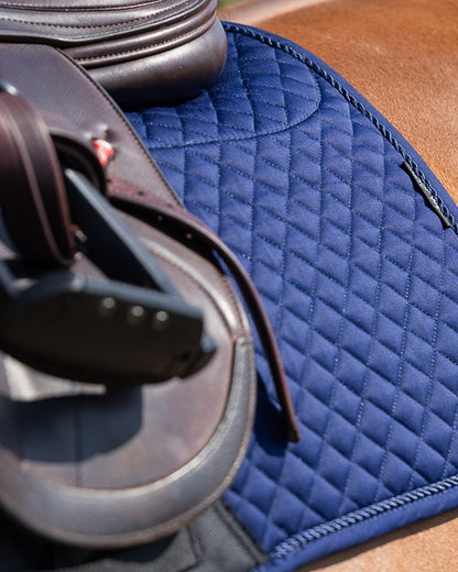 WOOF WEAR Dressage Sheepskin Pad Navy: Equestrian Equipment Close-up