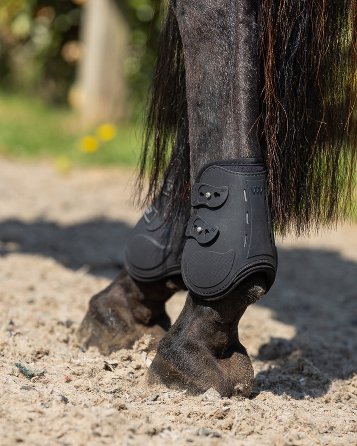 WOOF WEAR Vision Fetlock Boot Black Steel - Horse Leg Protection