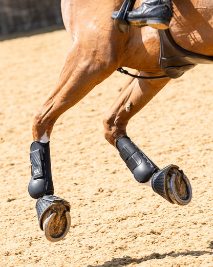WOOF WEAR PRO TENDON BOOT BLACK - Horse Riding Boot, Black, Leg Protection, Vented PU Shell, Padded Strike Area
