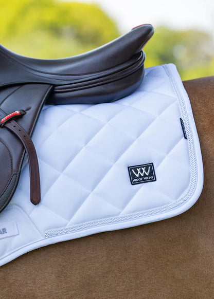 Woof Wear White Close Contact Saddle Pad for Horse Riding | Equiflair