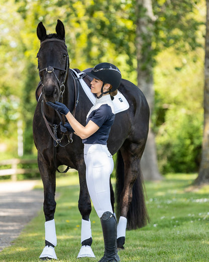 Equestrian: Woof Wear iVent Hybrid Brushing Boots in Black- Protective Horse Legwear for Dressage, Hacking, and Turnout