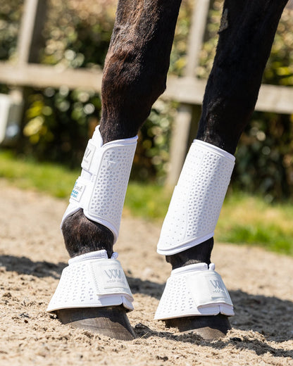 Woof Wear iVent Hybrid White Horse Boots: Breathable & Protective Leg Protection for Equestrian Sports | Equiflair