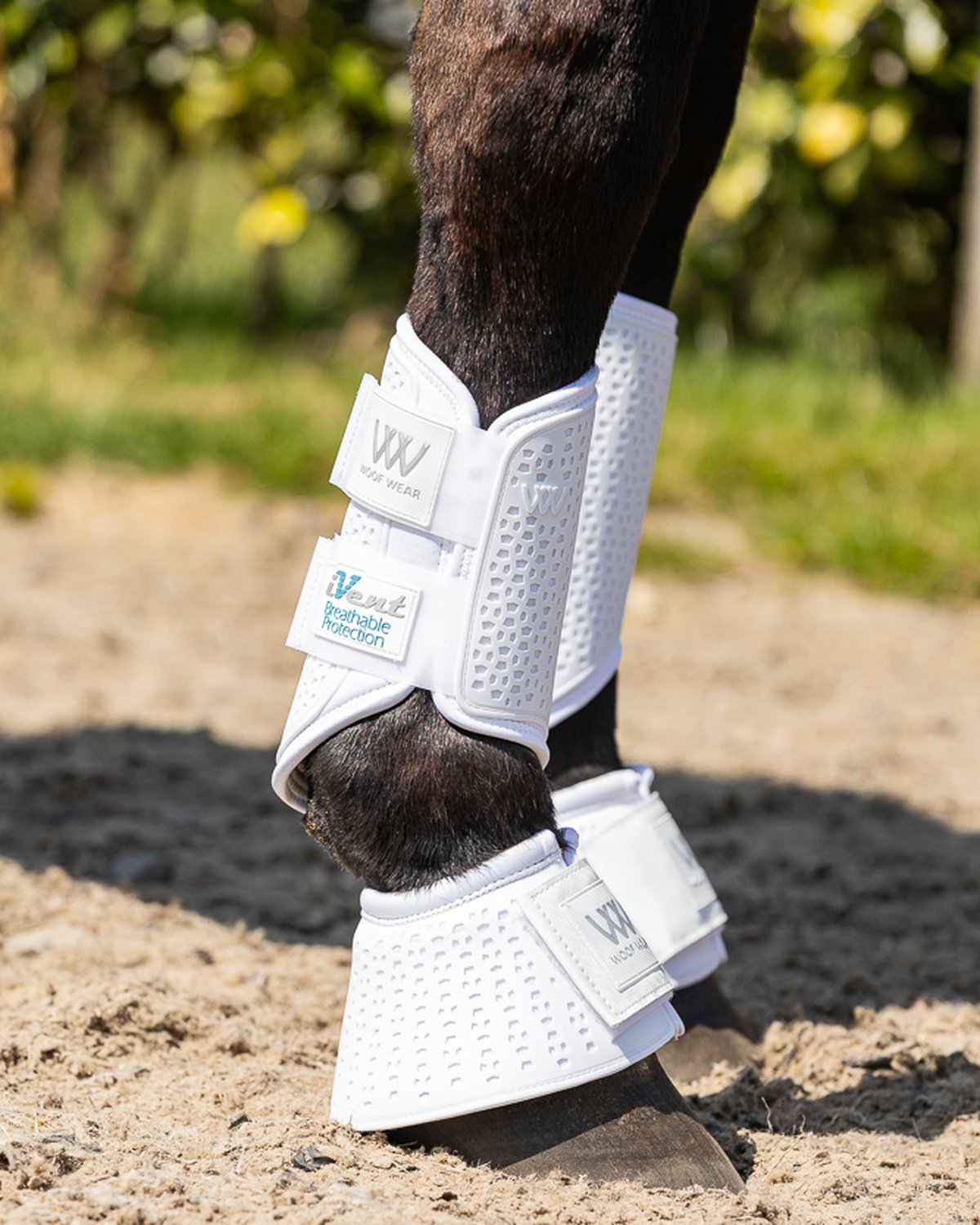 Woof Wear IVent Hybrid Boot White - Horse Leg Protection, Brushing Boots, Breathable, Equiflair