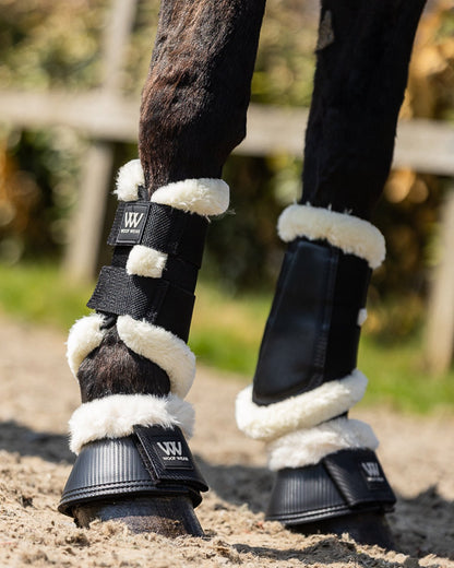 Woof Wear Vision Elegance Brushing Boots Black. Horse Leg Protection. Equiflair