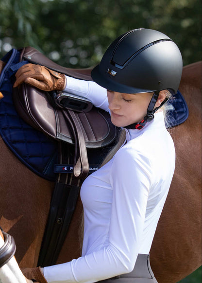 PREMIER EQUINE Endeavour Horse Riding Helmet Space Black - Equestrian Safety Gear