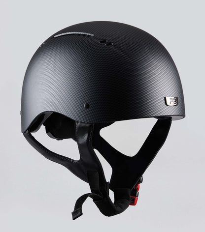 Premier Equine Artemis Matte Jockey Skull Cap | Carbon Shield Black | PAS 015 EN 1384 Certified