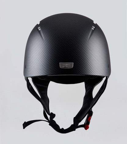 Premier Equine Artemis Jockey Skull Cap Matte Carbon Shield Black