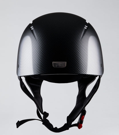 Premier Equine Artemis Glossy Carbon Fiber Look Riding Helmet - Black