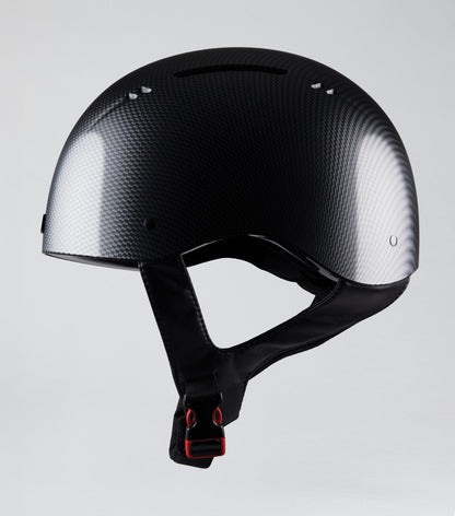 Premier Equine Artemis Carbon Shield Black Riding Helmet - Glossy Finish, PAS 015 Certified