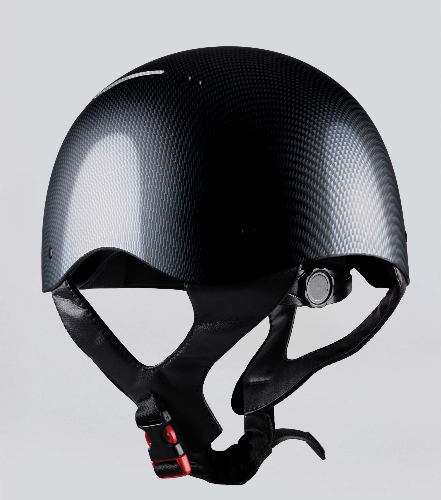 Premier Equine Artemis carbon fiber riding helmet with gloss finish and secure fit system.