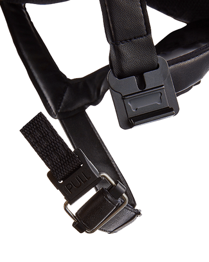 CHARLES OWEN 4 STAR Jockey Helmet: Harness Adjustment - Secure fit, leather strap & easy buckle. Premium Equestrian Safety Gear.