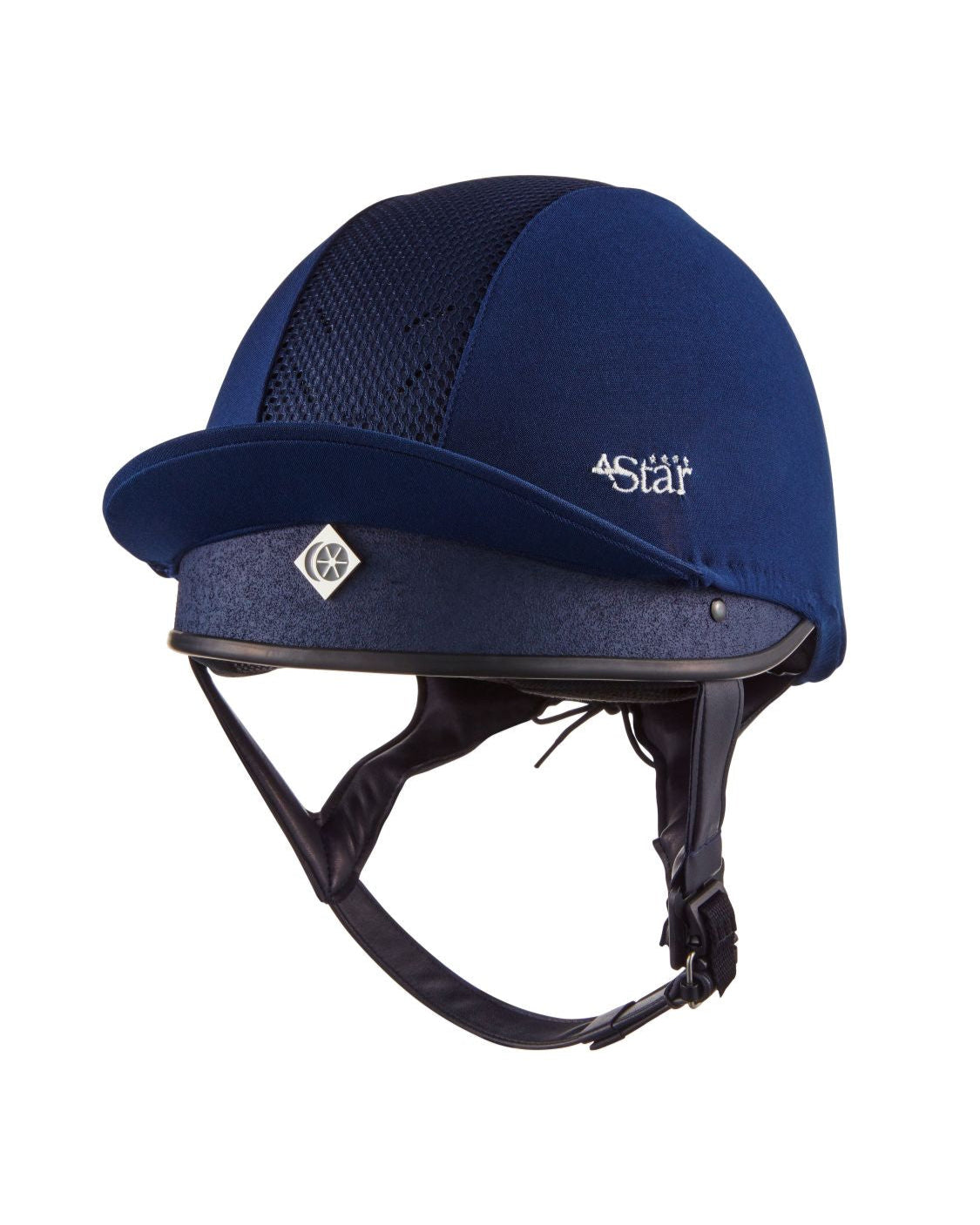 Charles Owen 4 Star Jockey Helmet - Navy | Equestrian Riding Helmet | Secure & Ventilated