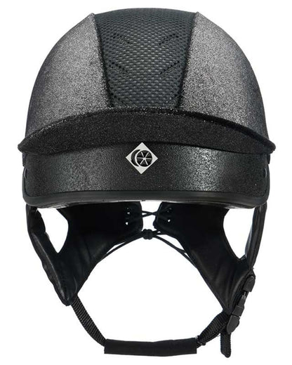 Charles Owen Esme Cosmic Equestrian Riding Helmet - Sparkly Black
