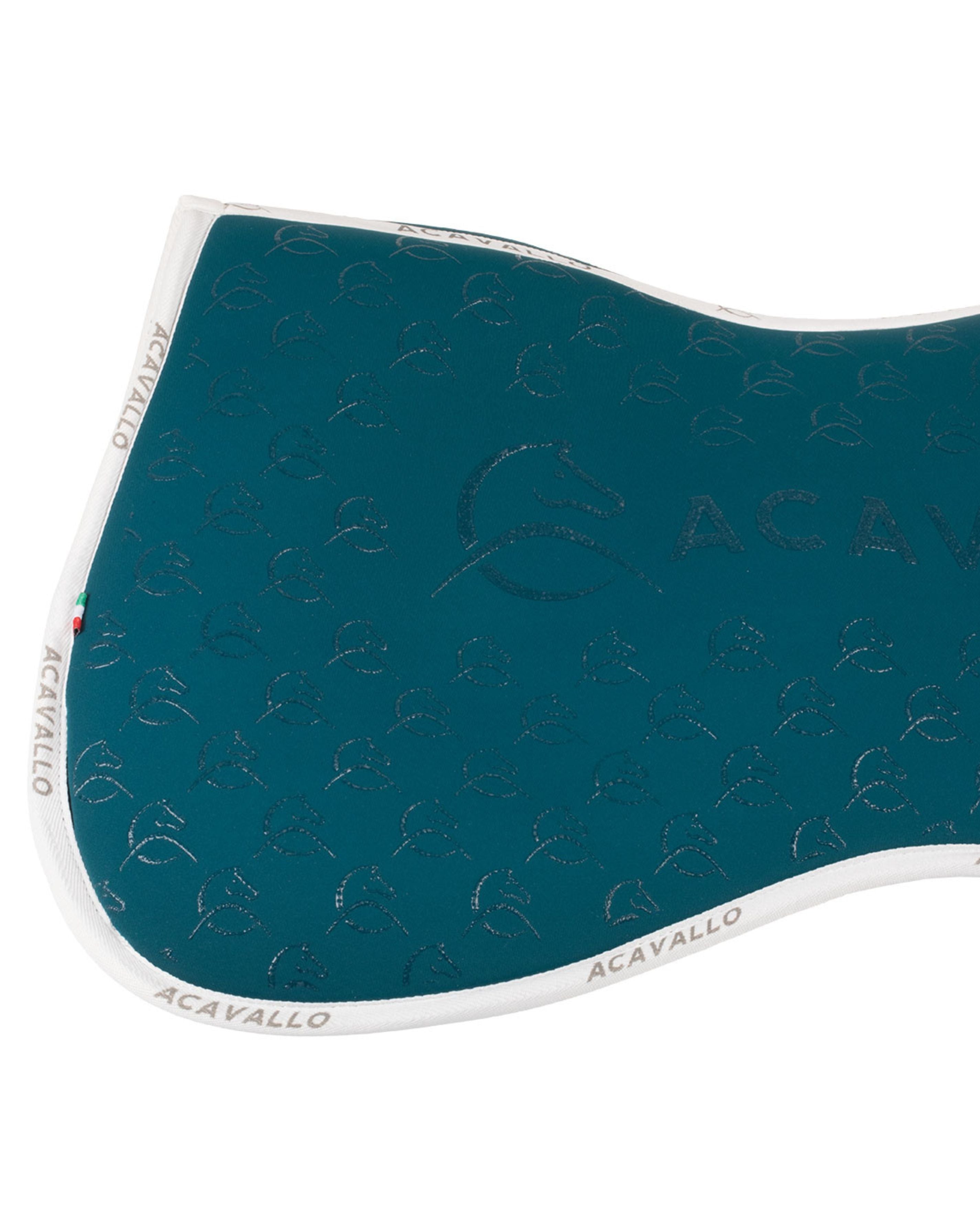 Acavallo Pad Mf Hps Cw-Cs  Bamboo Silicone Grip Flat Petrol/White