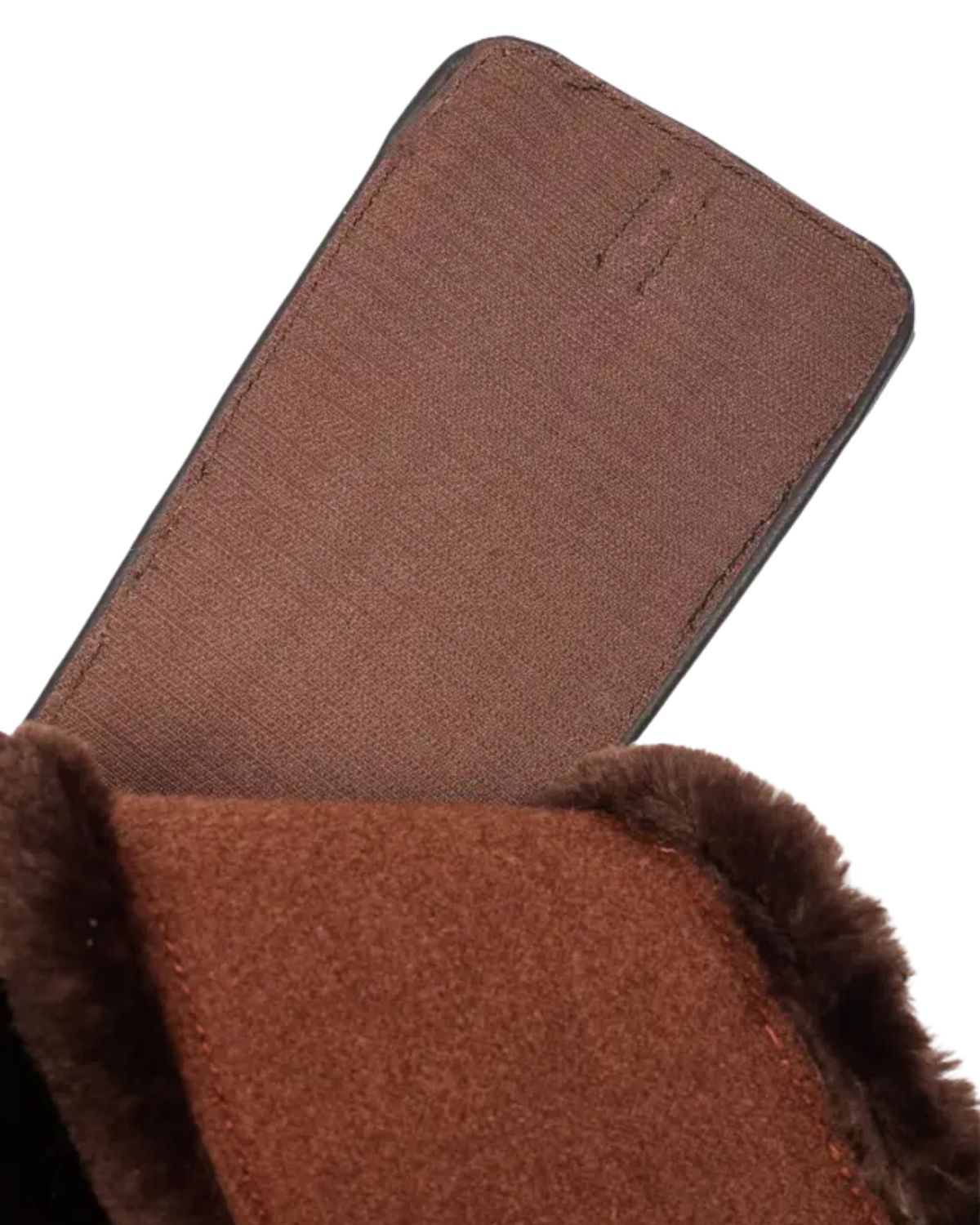 LeMieux Arika Simuwool Contoured Short Stud Girth Brown