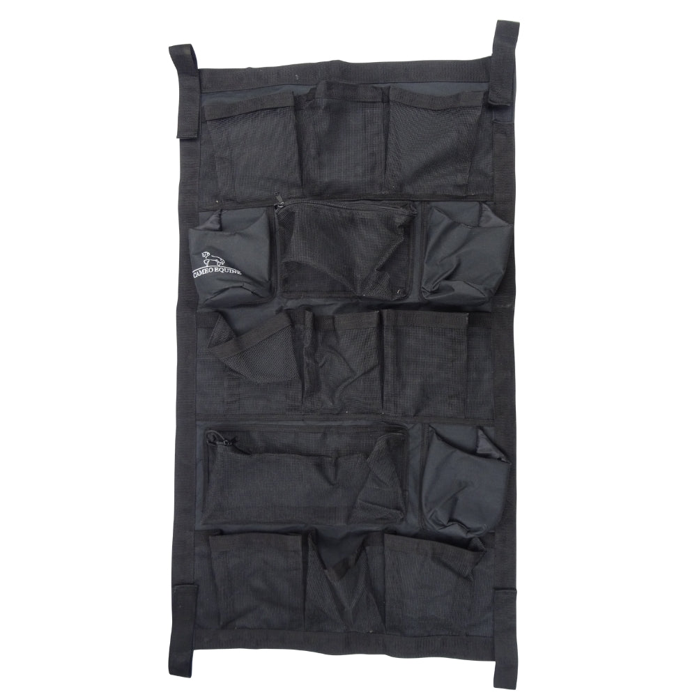 CAMEO Black Stable Organizer: Horse Grooming & Tack Storage with Pockets - Equine Essentials