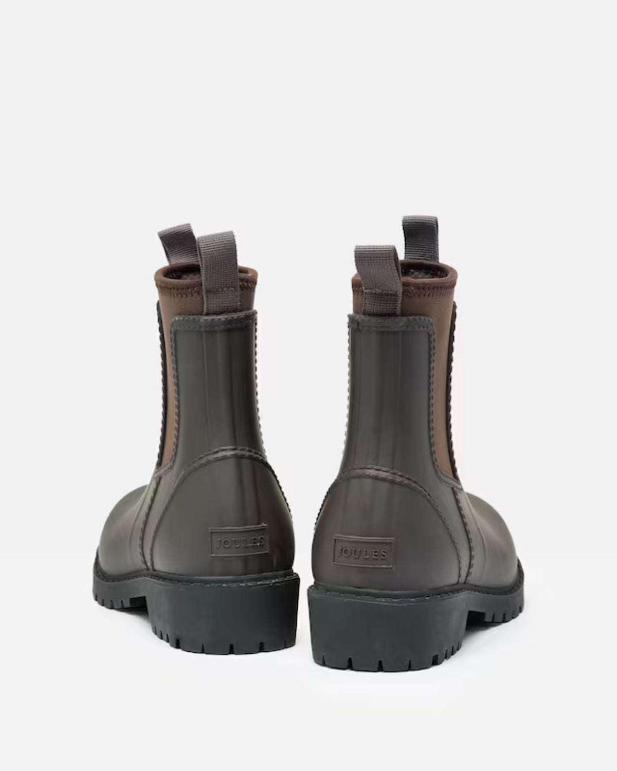 JOULES Oakfield Chocolate Brown Wellies: Short Height, Neoprene Lined, Waterproof Wellington Boots for Women.