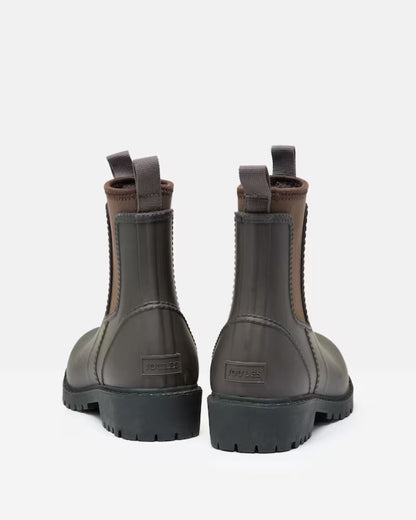 JOULES Oakfield Chocolate Brown Wellies: Short Height, Neoprene Lined, Waterproof Wellington Boots for Women.