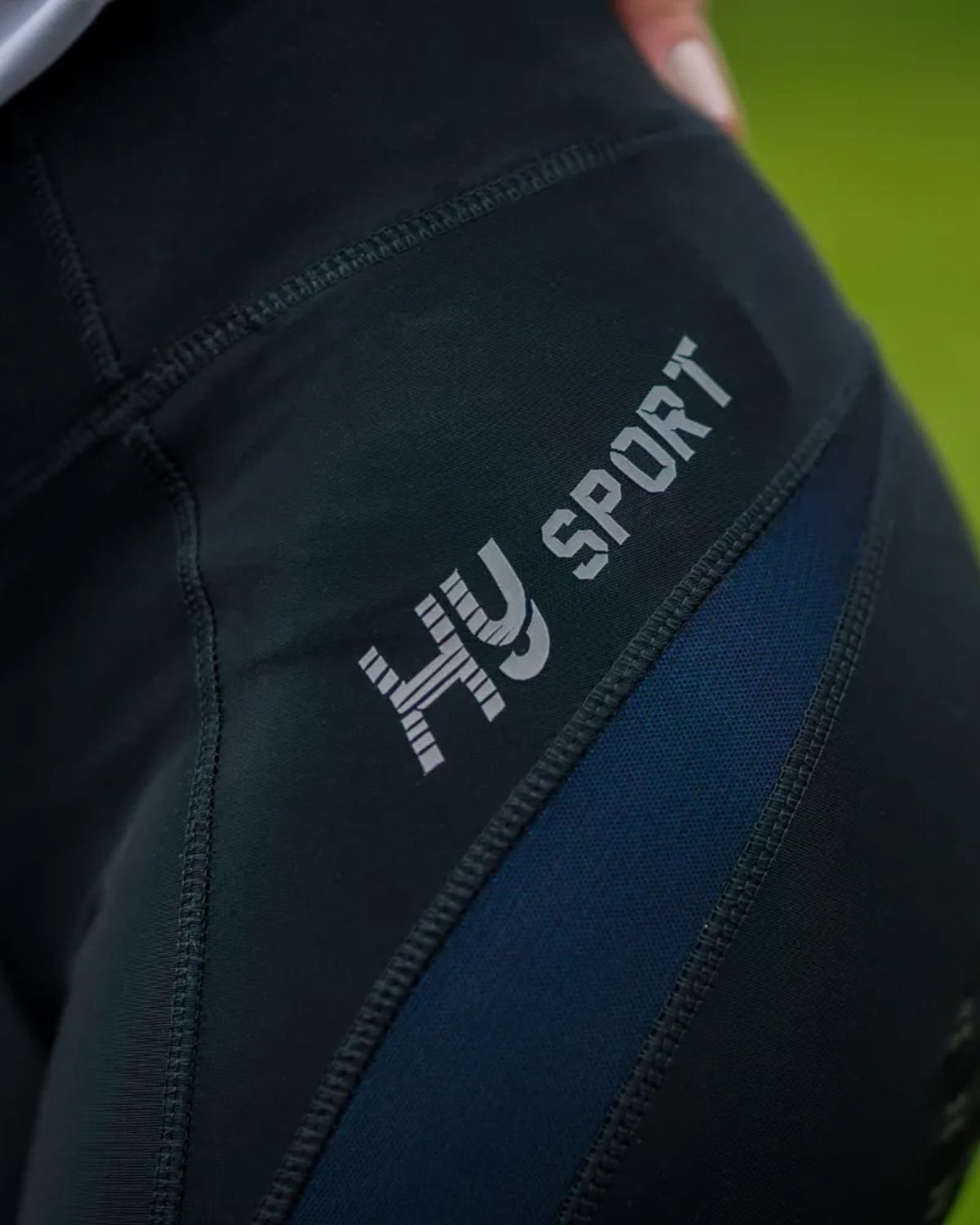 Hy Equestrian Supernova Ladies Riding Skins Black/Midnight Blue