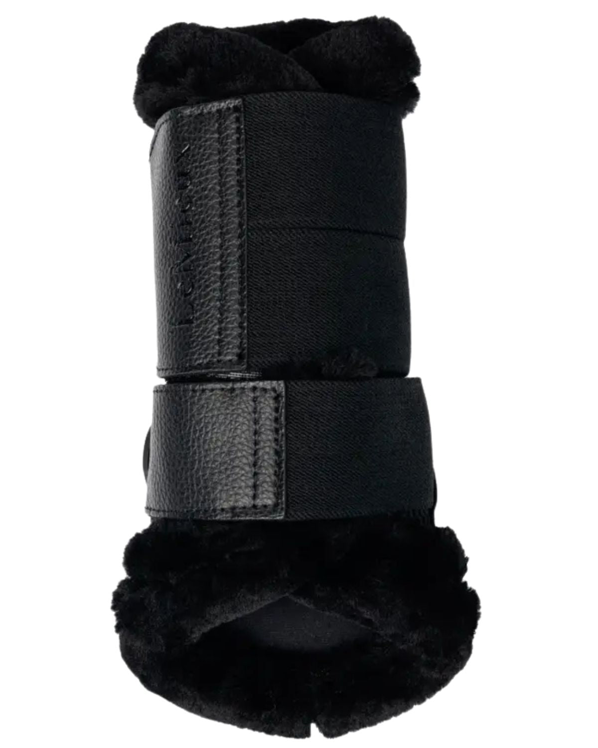 LeMieux Fleece Edged Mesh Brushing Boots Black