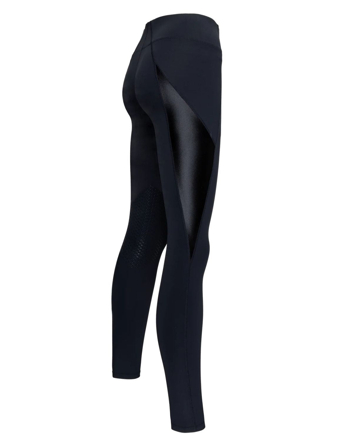 Kingsland Julia Navy Training Tights: Knee Grip, UV Protection, Breathable Equestrian Activewear