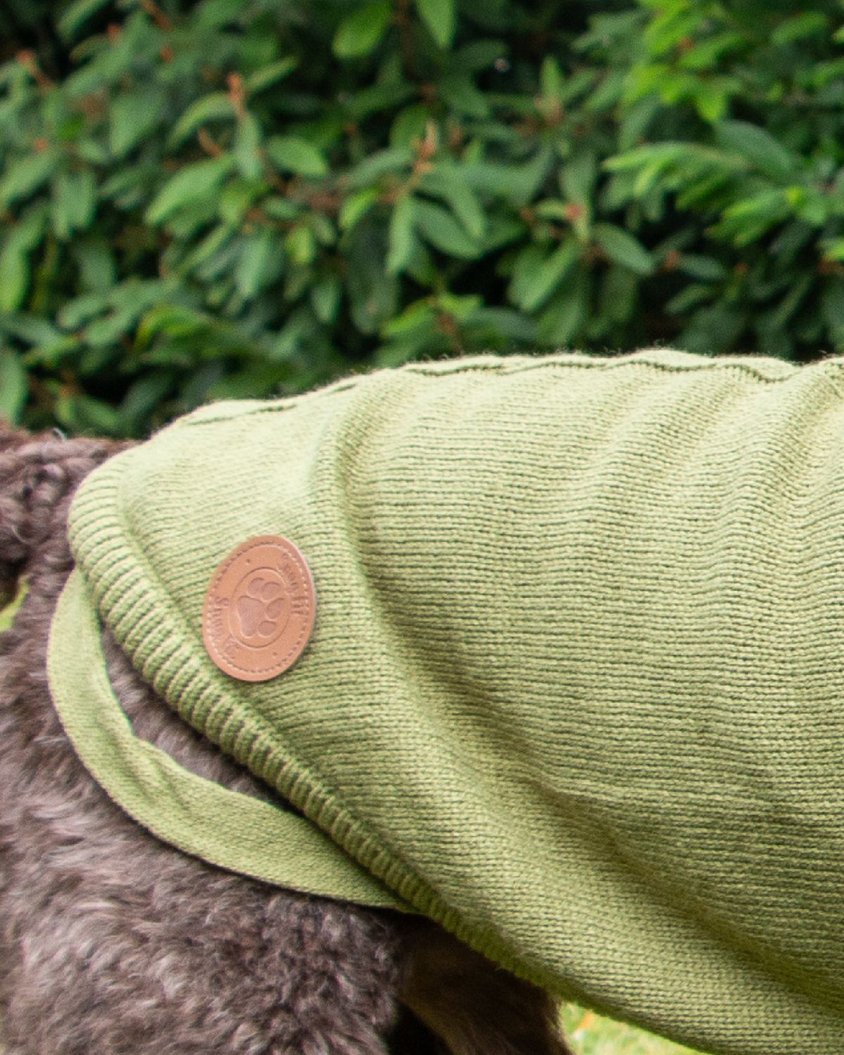 Ancol Cable Knit Jumper Green Dog Coat