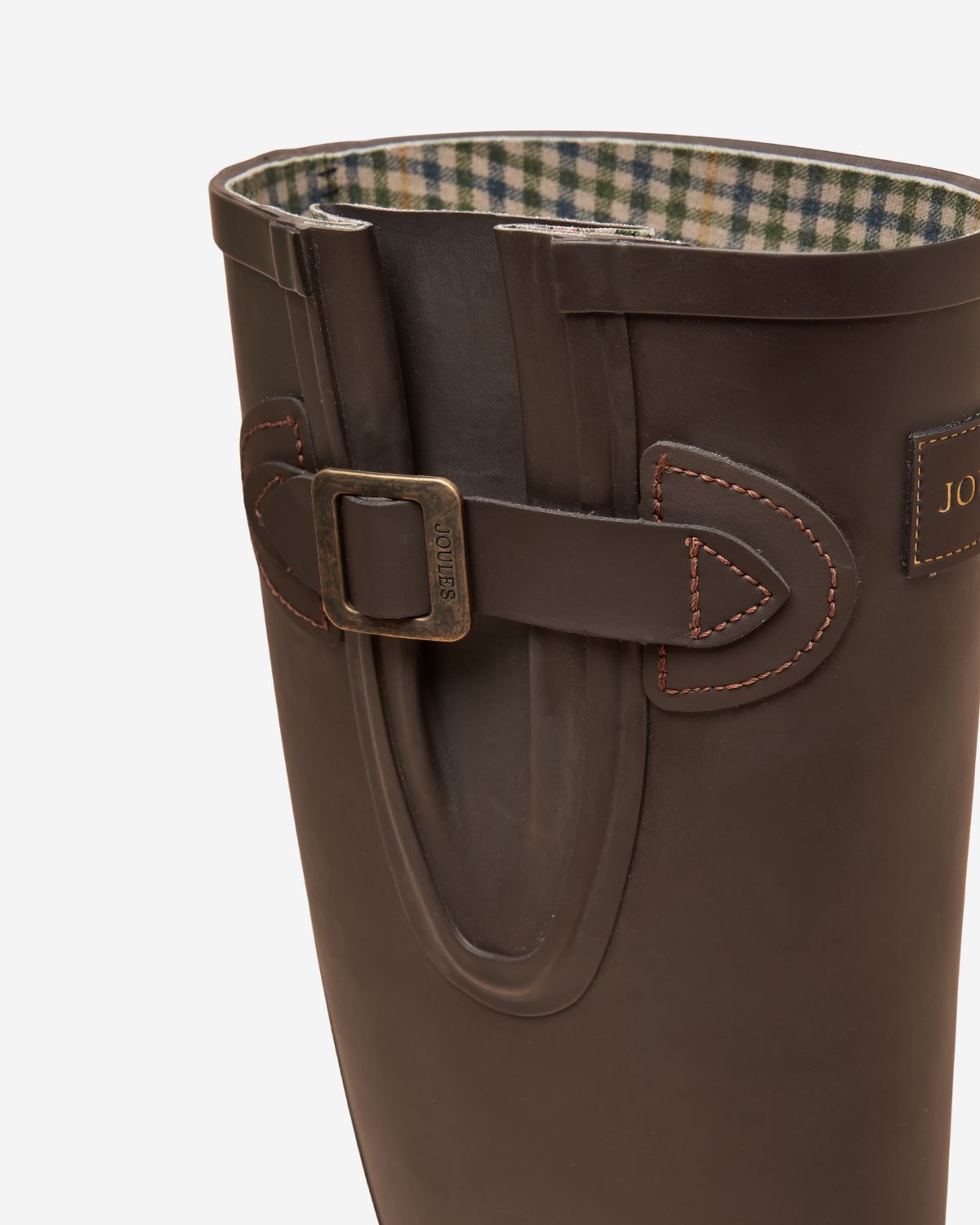 Joules Women's Houghton Adjustable Tall Welly Chocolate Brown