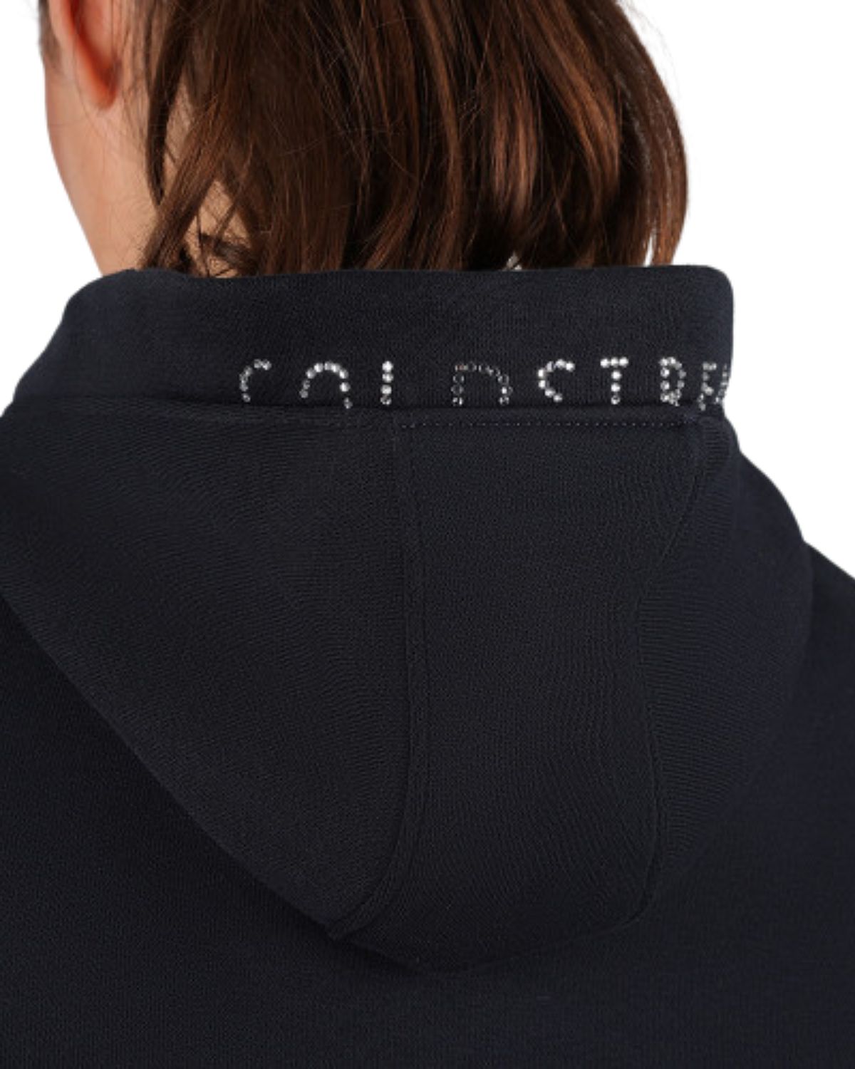 COLDSTREAM SWANLAWS DIAMANTE HOODIE NAVY - Equestrian Riding Hoodie - Luxury - Sparkly Diamantes - Equiflair
