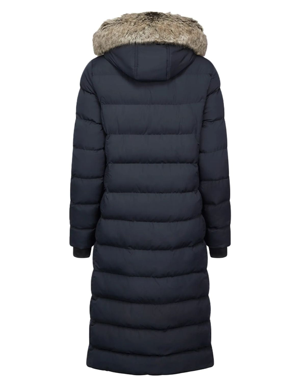 LeMieux Harper Longline Puffer Coat Navy - Fur Hood, Winter Outerwear