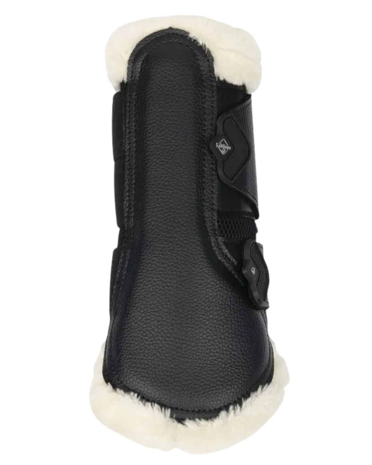 LeMieux Fleece Edged Mesh Brushing Boots Black/Natural