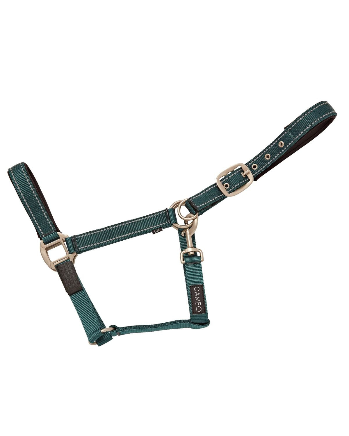 CAMEO SAFETY HEADCOLLAR HUNTER GREEN/REFLECTIVE - Horse Headgear