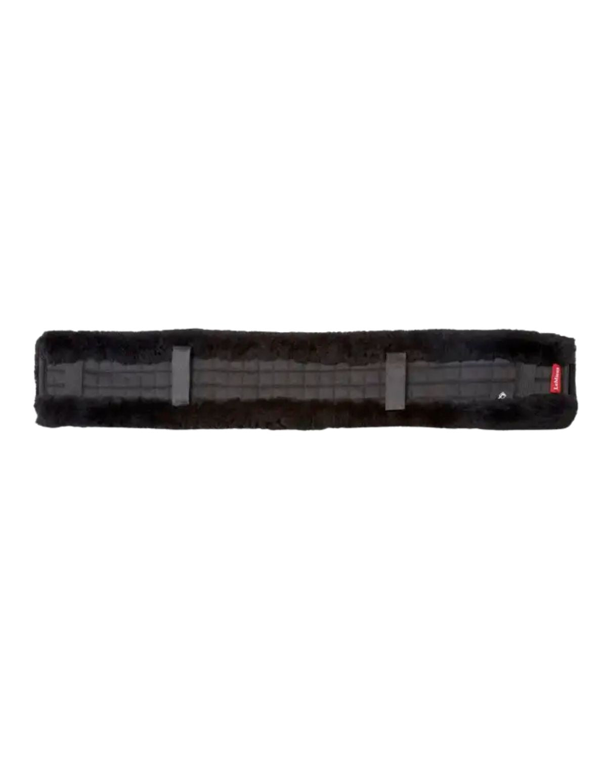 LeMieux Simuwool GP Girth Cover - Black Faux Wool Horse Girth Sleeve for Comfort | Equestrian Riding Tack