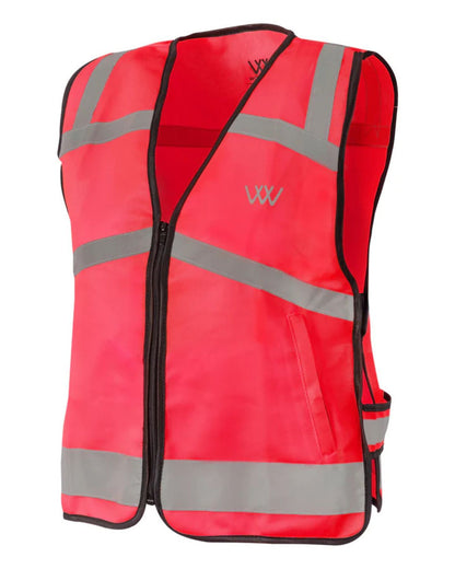 Hi Viz Pink Riding Vest: Reflective, Safety Gear for Horseback Riding. High Visibility Vest.