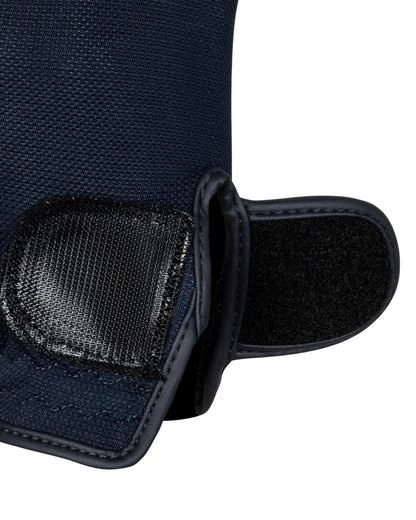 Equestro Unisex Gloves In Technical Fabric And Mesh Navy