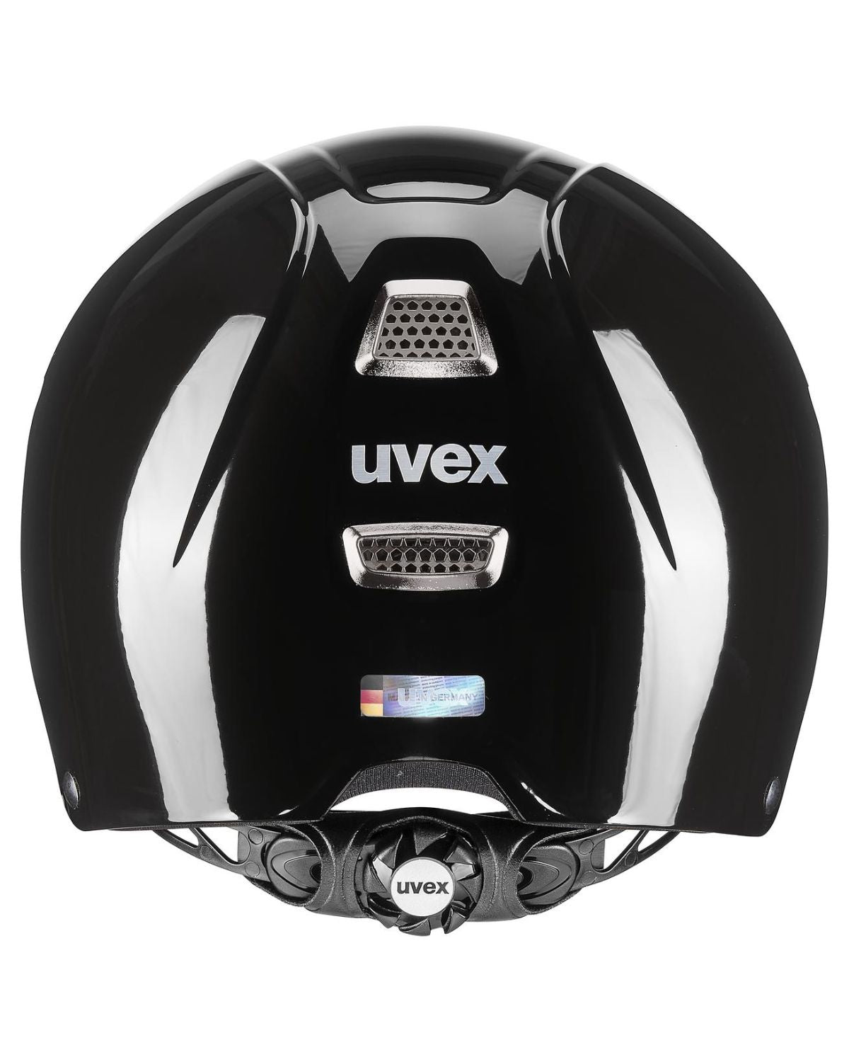 UVEX Perfexxion III Shiny Riding Helmet - Black: Premium equestrian head protection. Hybrid design, German made.