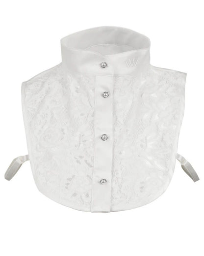 Woof Wear White Lace Competition Bib - Equestrian Show Apparel | Equiflair