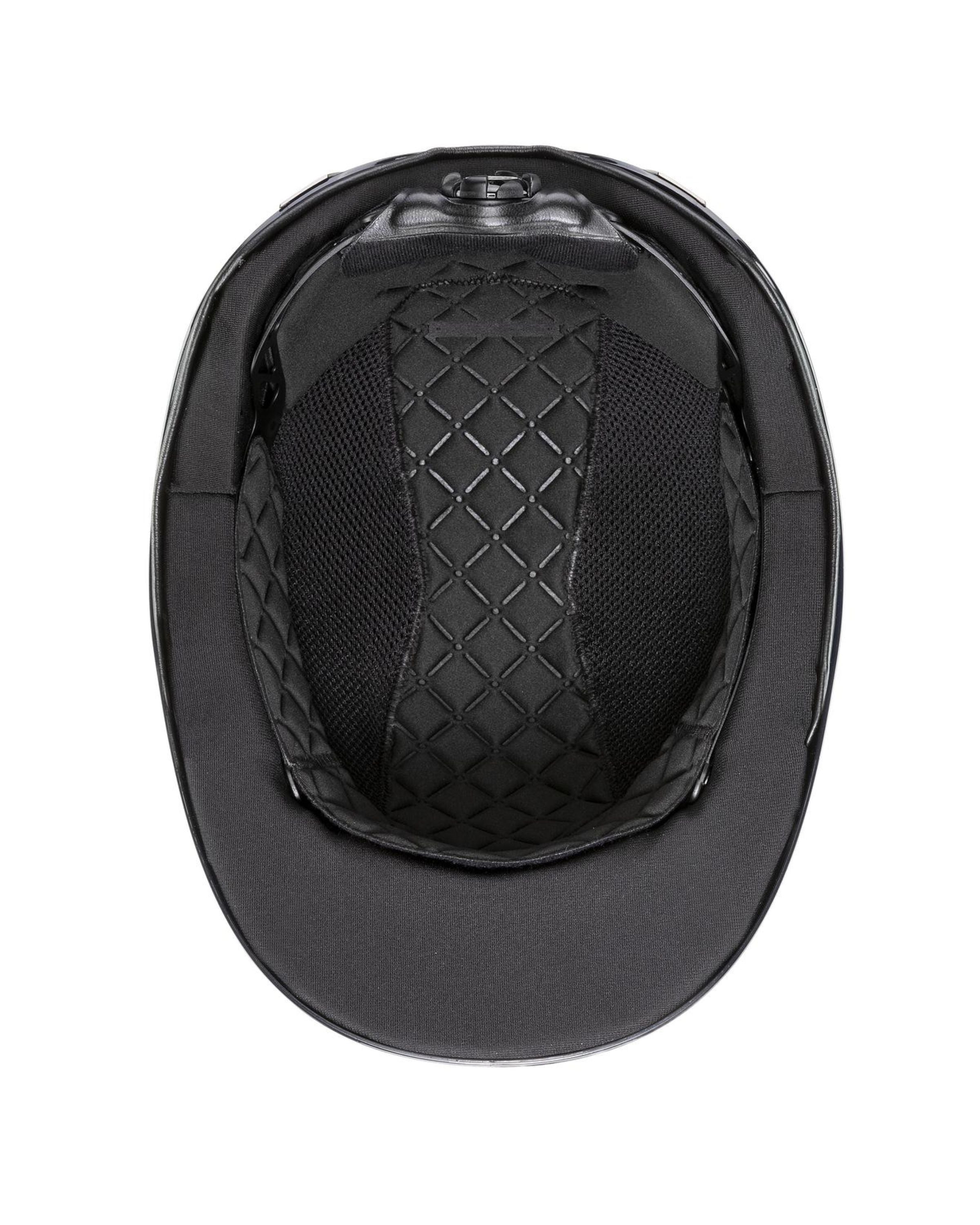 Uvex Exxeed Shiny Chrome Riding Helmet  - Navy
