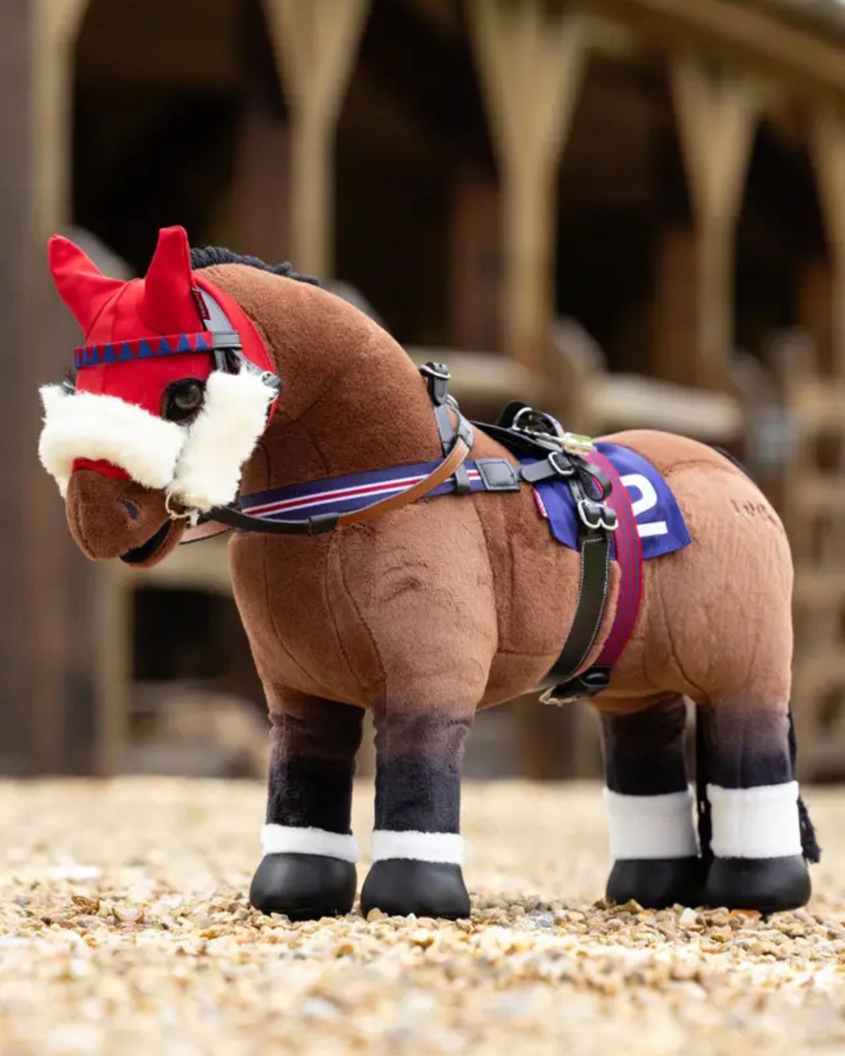 LeMieux Toy Pony Racing Saddle Set - Black Equestrian Accessory for Toy Horse