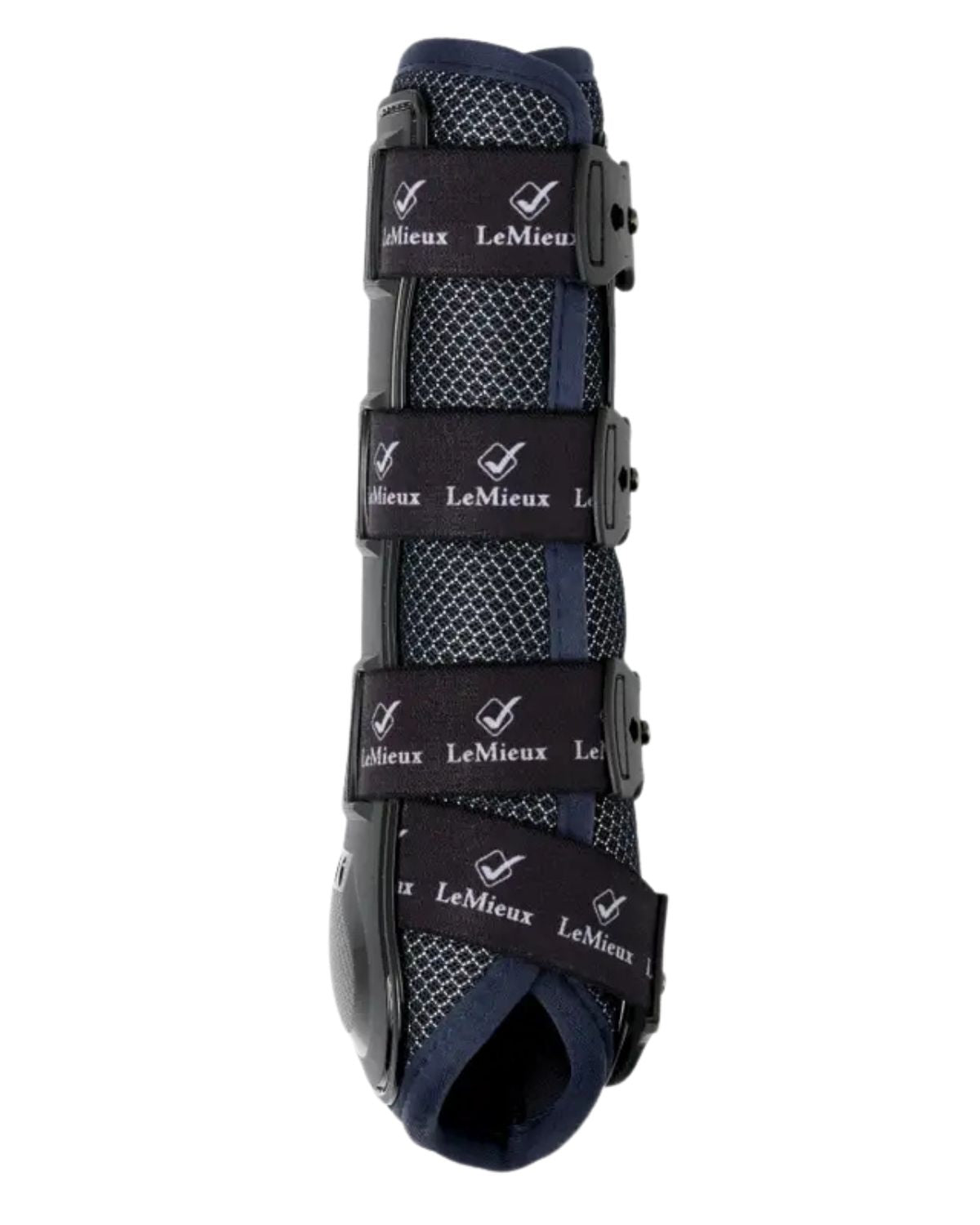 LeMieux Ultra Mesh Snug Boots Front Dark Navy - Breathable Equine Leg Protection, Horse Boots, Equestrian Gear