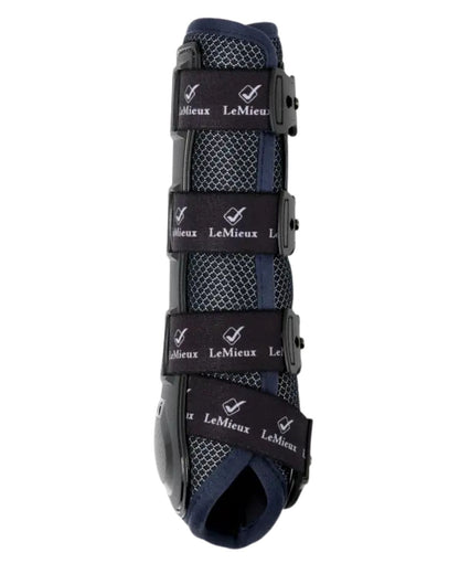 LeMieux Ultra Mesh Snug Boots Front Dark Navy - Breathable Equine Leg Protection, Horse Boots, Equestrian Gear