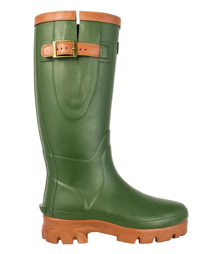 Woof Wear Neo Welly Green Boots - Waterproof Neoprene Lined Wellies for Yard Work and Outdoor Activities