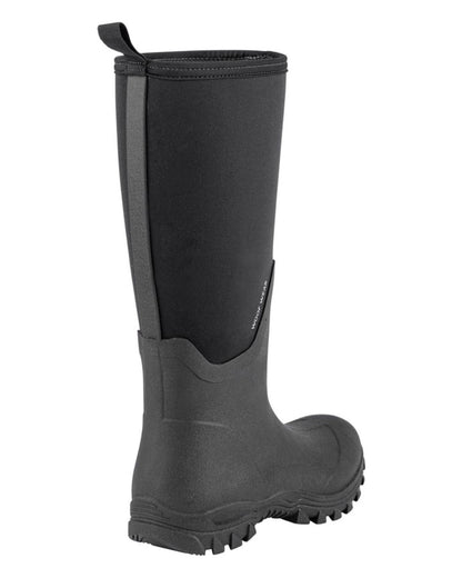 WOOF WEAR Long Black Work Boot: Waterproof Rubber Boot with Neoprene - Durable Yard & Outdoor Footwear