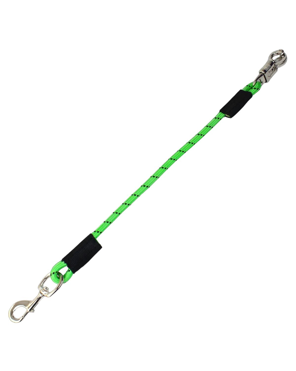 KM ELITE Bungee Tie Hot Green: 23" Quick-Release Horse Trailer Tie by Equiflair