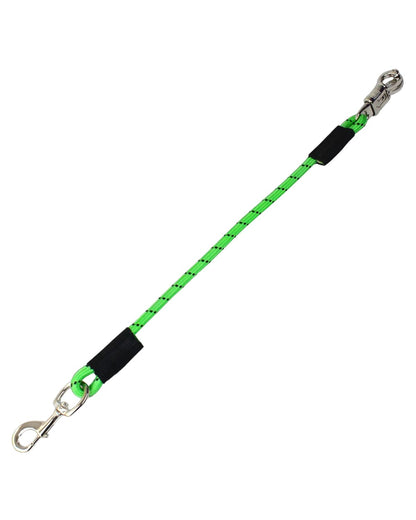 KM ELITE Bungee Tie Hot Green: 23" Quick-Release Horse Trailer Tie by Equiflair